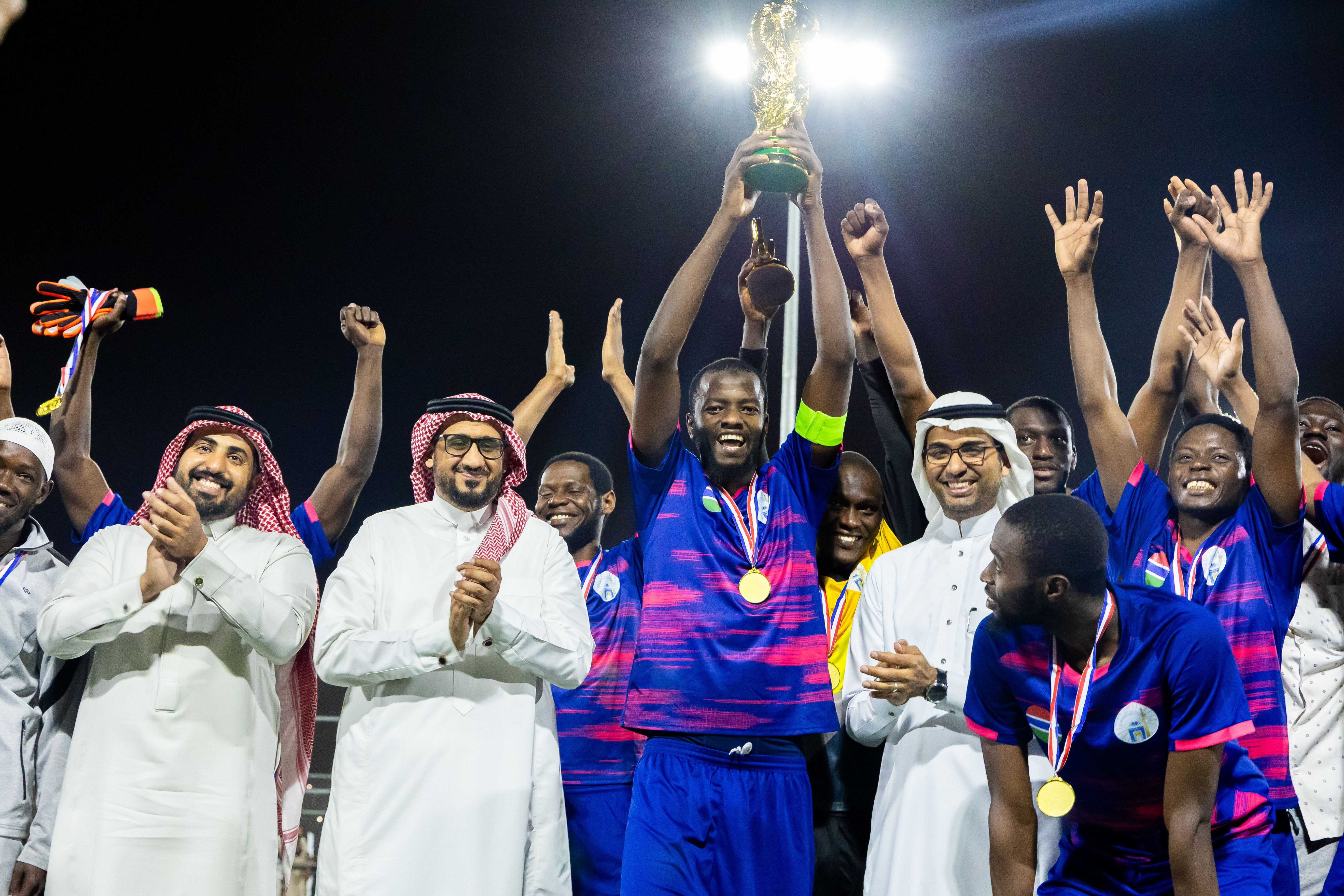 تحت رعاية رئيس الجامعة الإسلامية د. صالح بن علي العقلا اختتمت مساء اليوم، نهائيات بطولة كأس العالم للجنسيات